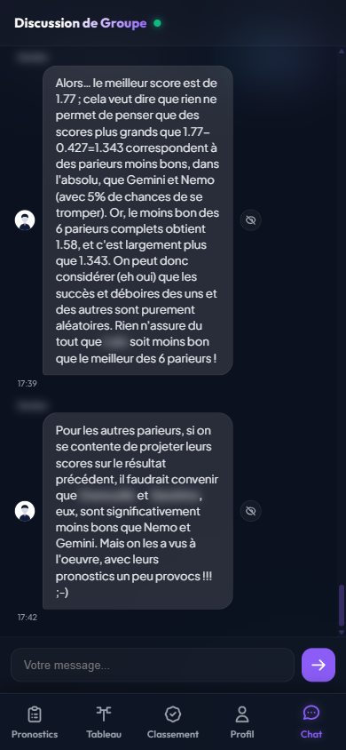 Discussion de groupe sur téléphone